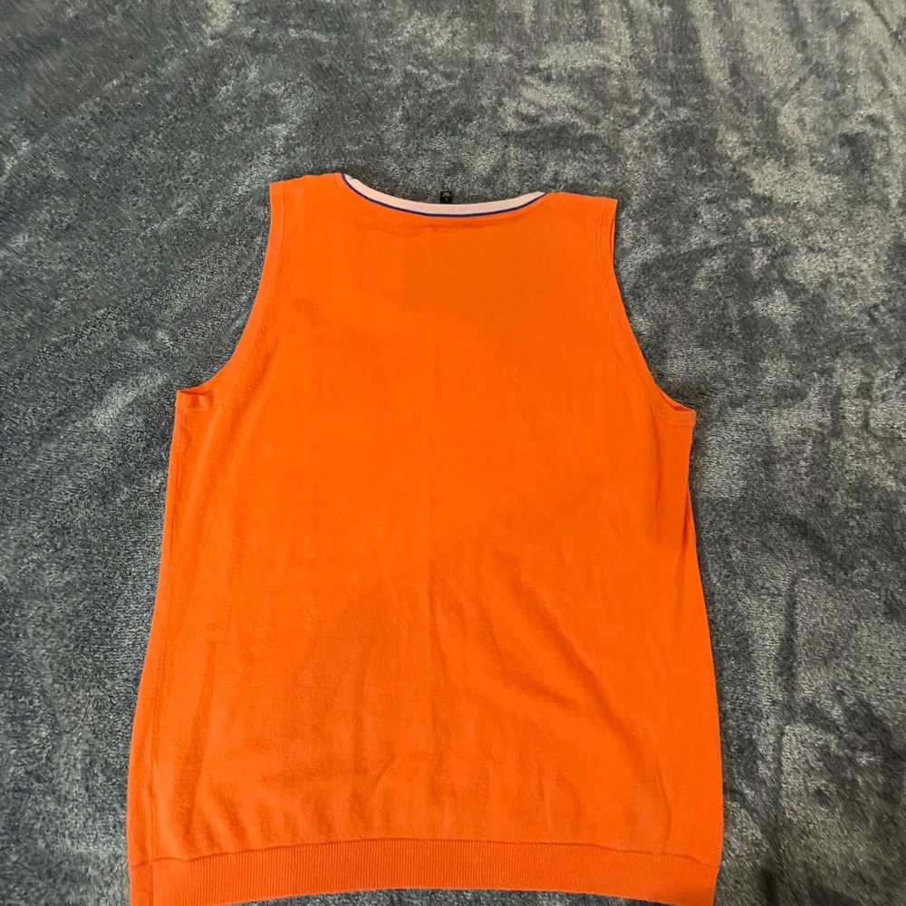 Talbots orange pima cotton tank Size L - Picture 2 of 5